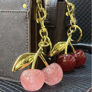 Cherry Sparkle Bag Charm