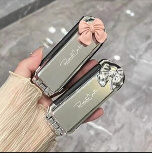 Foldable Hairbrush with Mirror