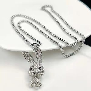 IMG_8417 Sparkle bunny necklace